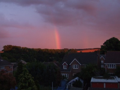 Rainbow from office window Rainbow from office window